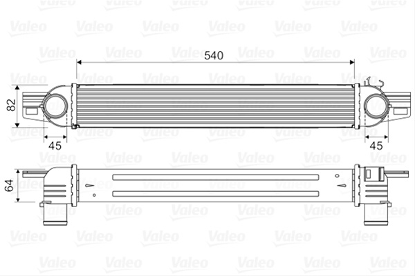 Intercooler Valeo Peugeot 818545