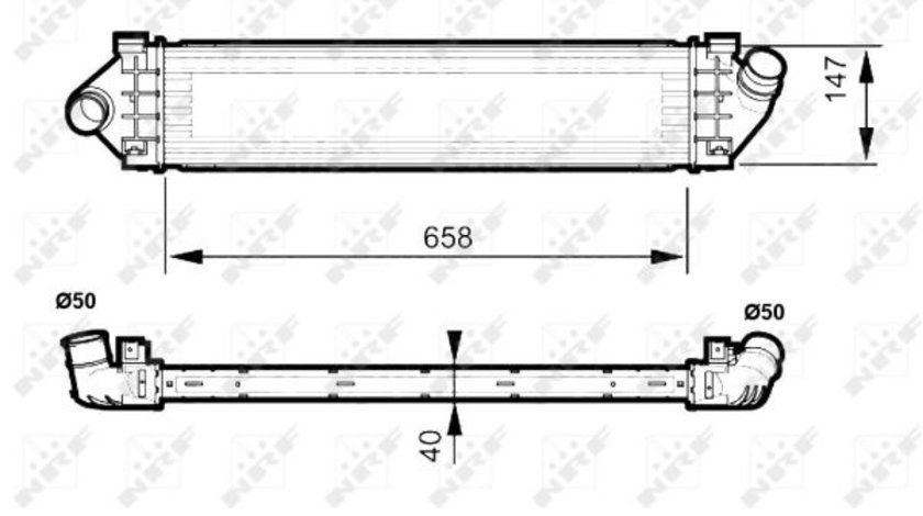 Intercooler VOLVO S60 II, S80 II, V60 I, V70 III; FORD GALAXY, MONDEO IV, S-MAX 1.6 d 1.8D 2.0 d dupa 2006