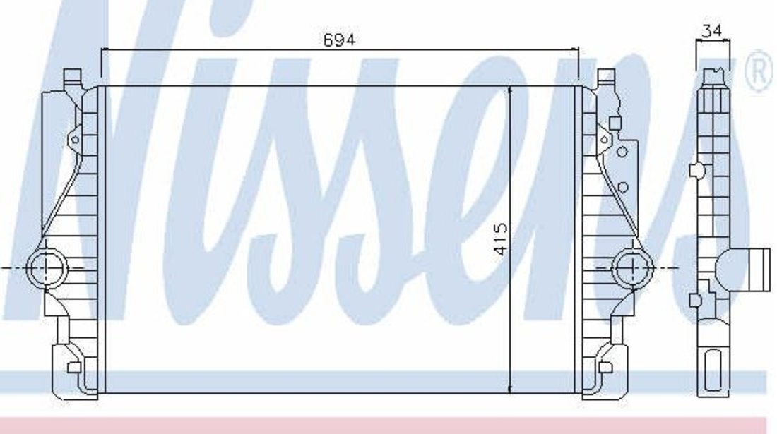 Intercooler VW T4 caroserie (70XA) 2.5 TDI