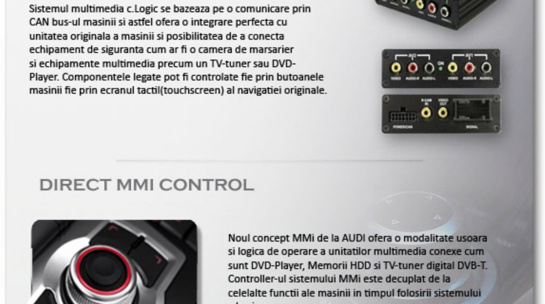 Interfata audio Ipod Iphone integrare oem Audi MMI 2G