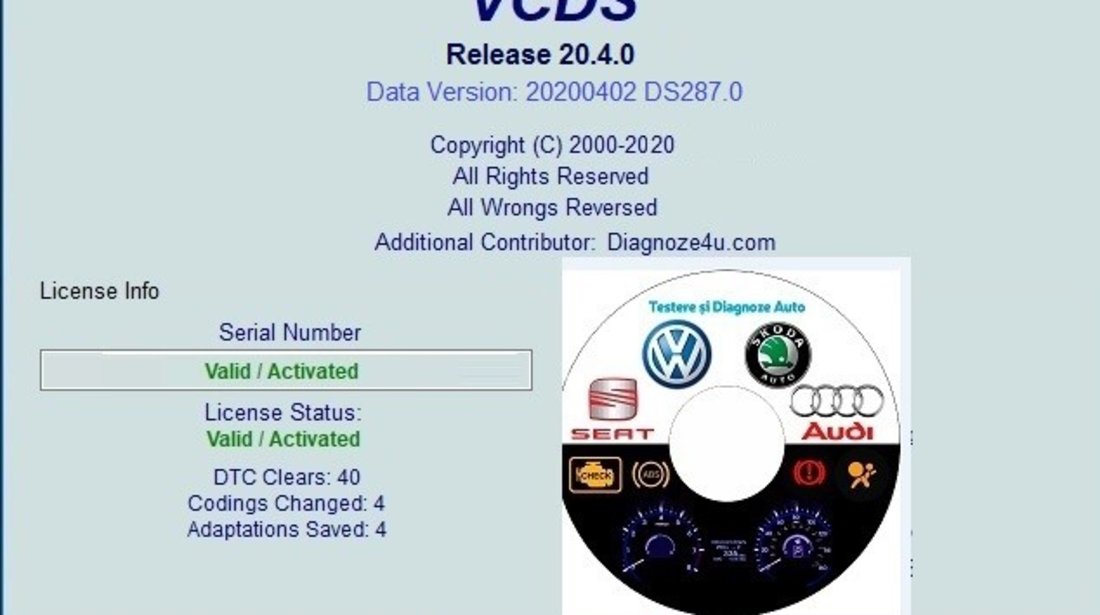 Interfata auto Hex V2 Vag Com vcds 21.9 Update romana/engleza