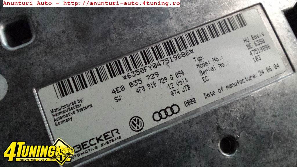 Interfata control MMI AUDI A8 4E 2004 20