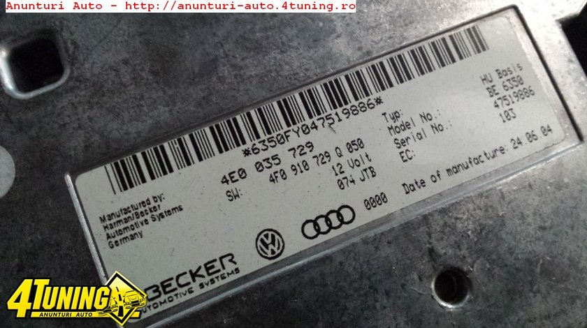 Interfata control MMI AUDI A8 4E 2004 2005 2006 2007