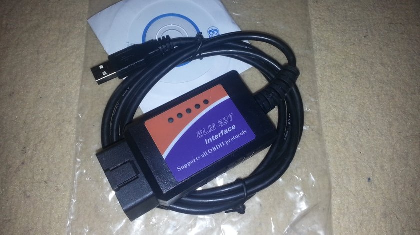 Interfata diagnoza auto multimarca ELM 327 V1.5 USB OBD2