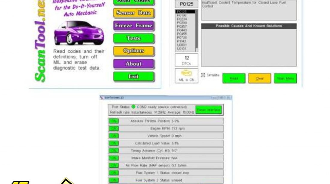 Interfata diagnoza Auto Universala ELM327 OBD2 CAN BUS Scaner ULTIM