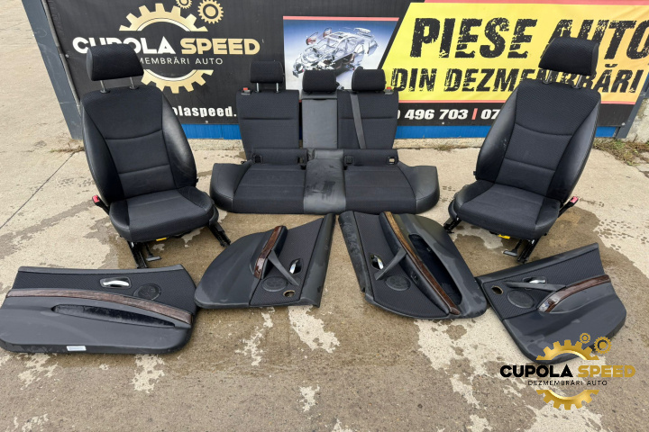 Interior complet cu fete usi mahon (de Europa) BMW Seria 3 E91 [facelift] [2008 - 2013]