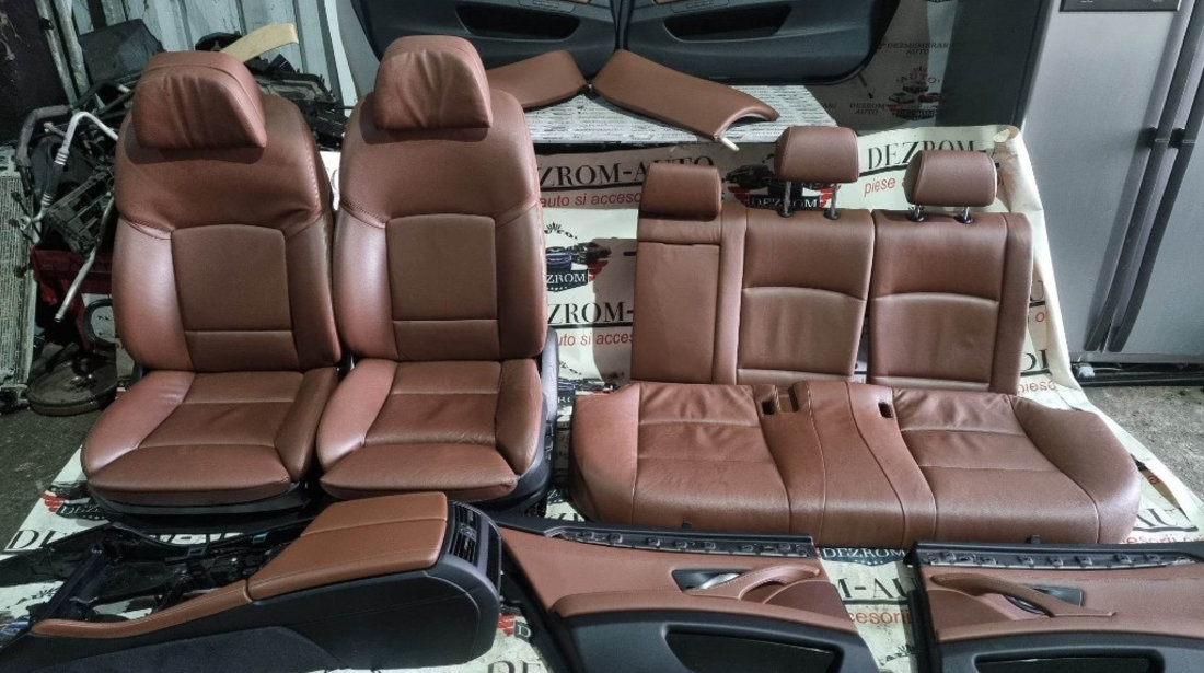 Interior complet EUROPA (fete usi, scaune cu bancheta electrice cu incalzire, cotiera) BMW Seria 5 F10 NFL