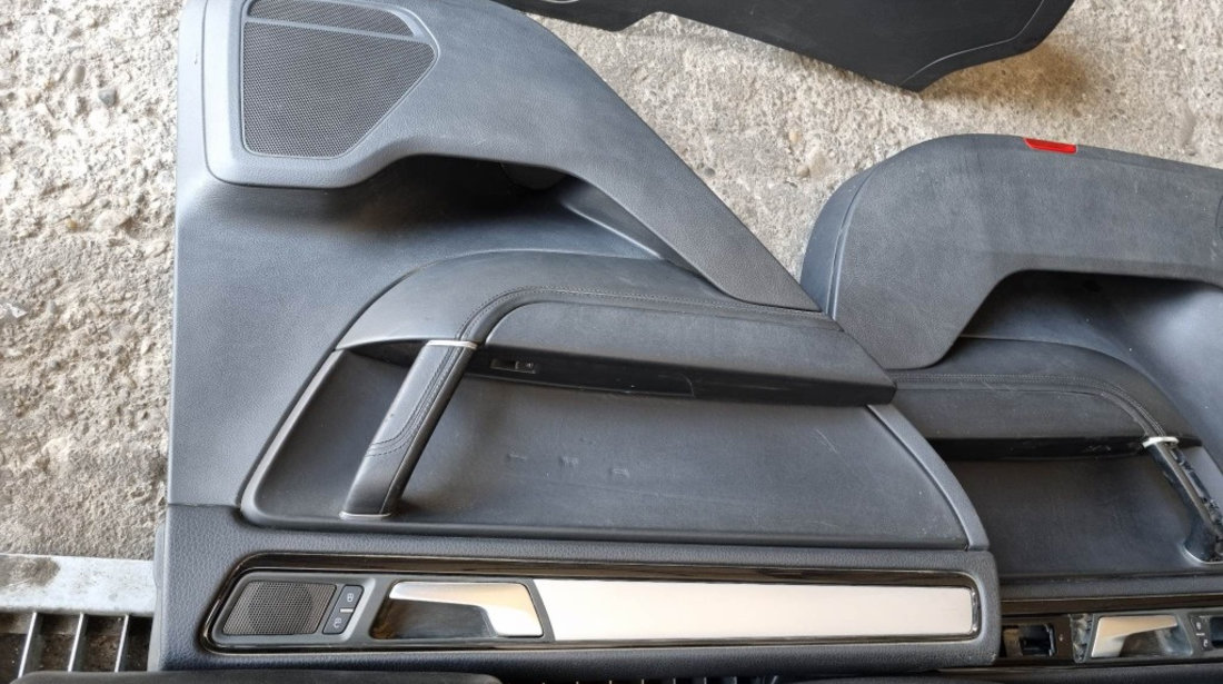 Interior complet piele cu alcantara (scaune fata + banchete, cotiera, fete usi) VW Touareg II (7P)