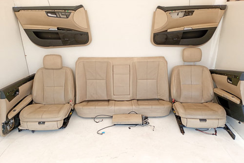 Interior complet piele Scaunele fata, spate, fete usi Mercedes-Benz S-Class W221 [2005 - 2009]