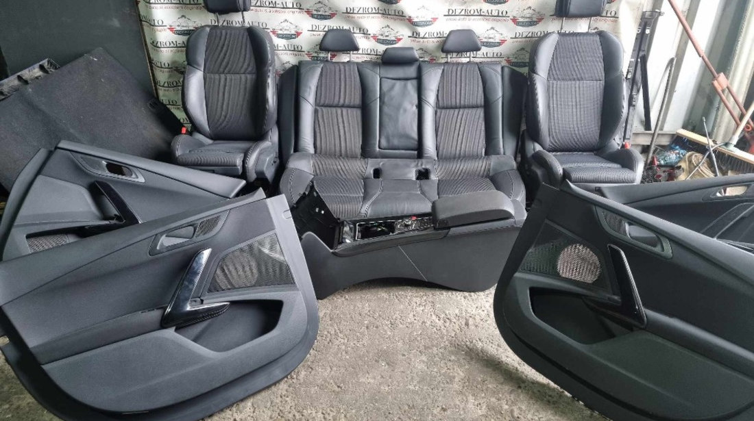 Interior complet (scaune fata electrice cu incalzire + banchete, cotiera, fete usi) Peugeot 508 Sedan