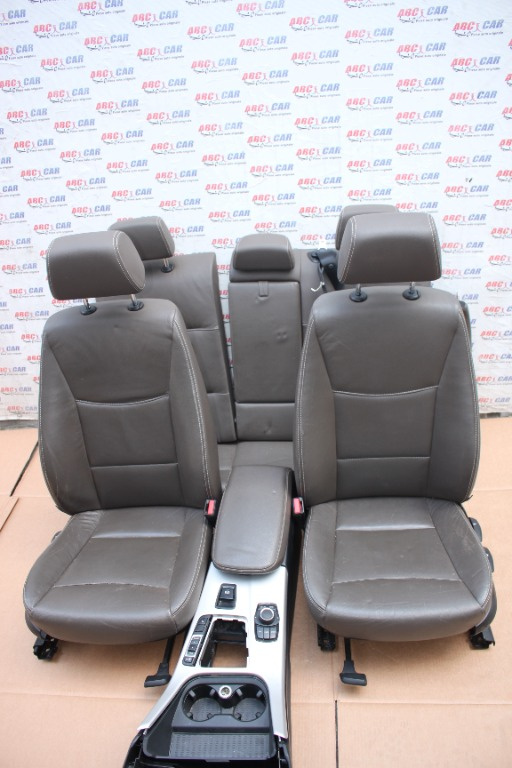 Interior din piele gri BMW X3 2011-2017
