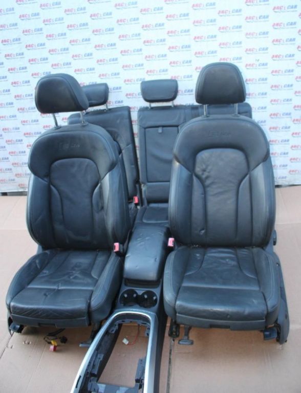 Interior din piele neagra Audi A4 2007-2011 8K2, B8