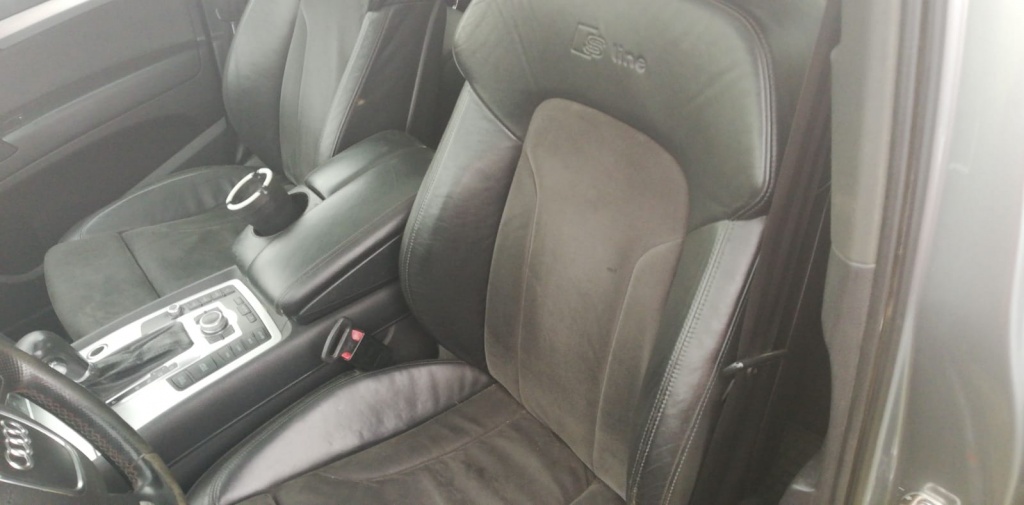 Interior piele alcantara s-line negru scaun sofer bancheta 5 locuri Audi Q7