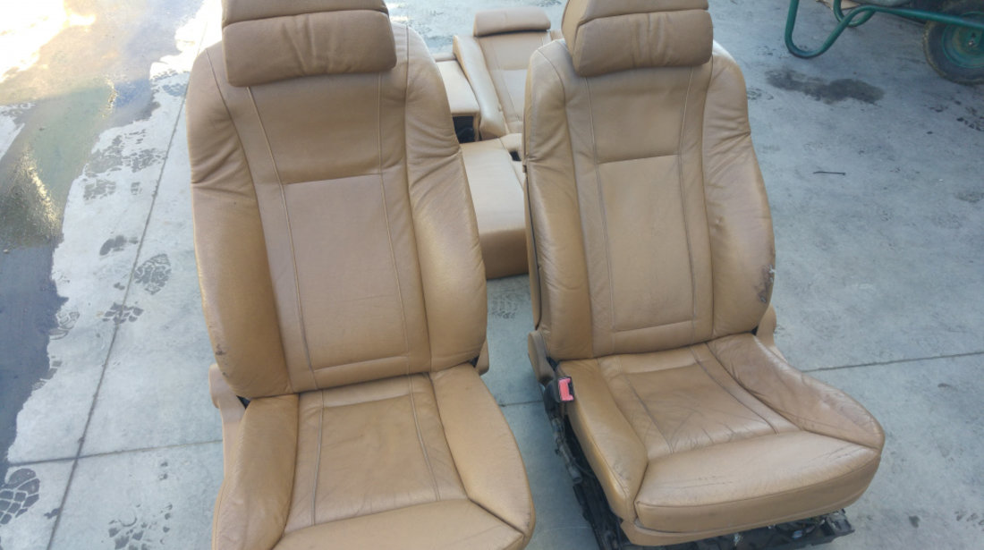 Interior piele bmw seria 7 e65 scaune full electric cu incalzire complete cu motorase