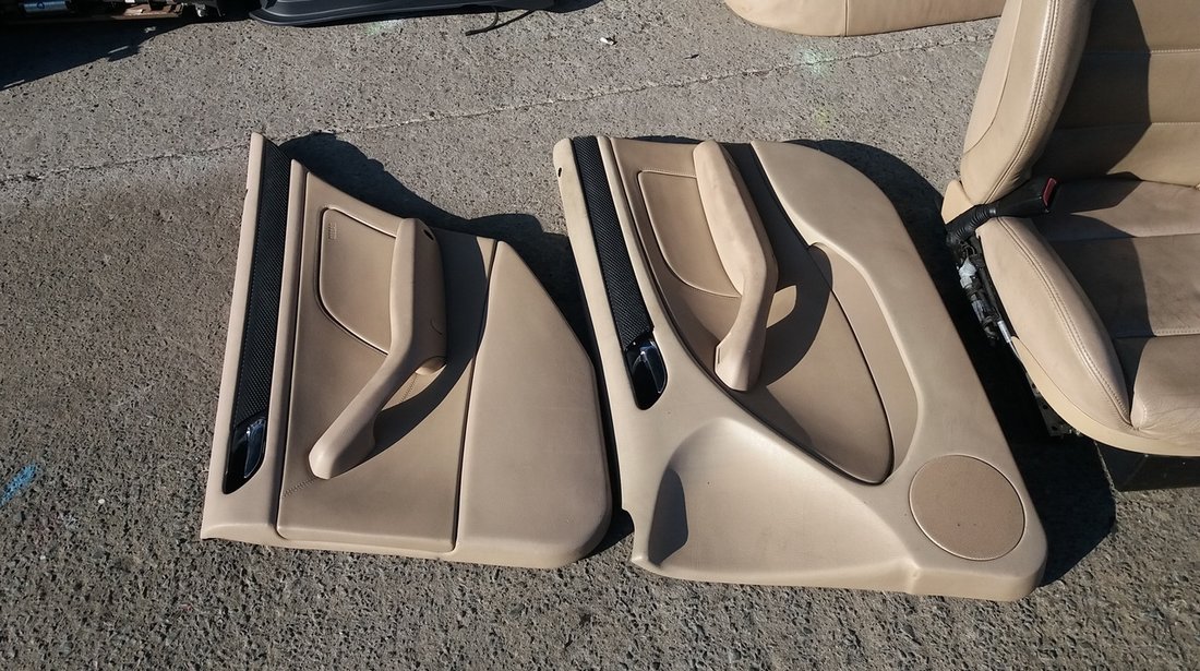 Interior piele crem, BMW Seria 3 E46, caroserie Sedan, fabr. 2002