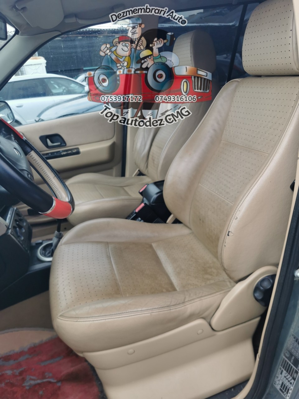 Interior piele crem Land Rover freelander 1 4 uși scaune bancheta fete usi