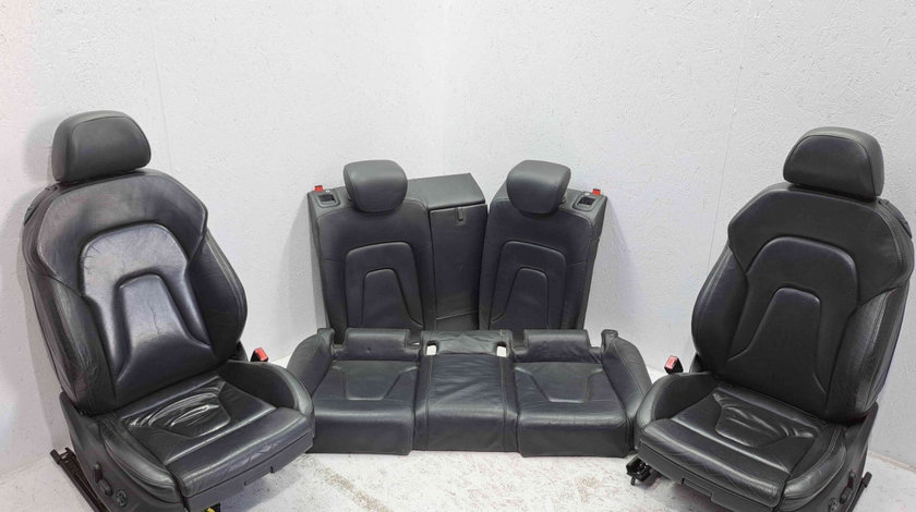 Interior piele neagra cu scaune incalzite si electrice Audi A5 (8T3) Coupe [Fabr 2007-2015]