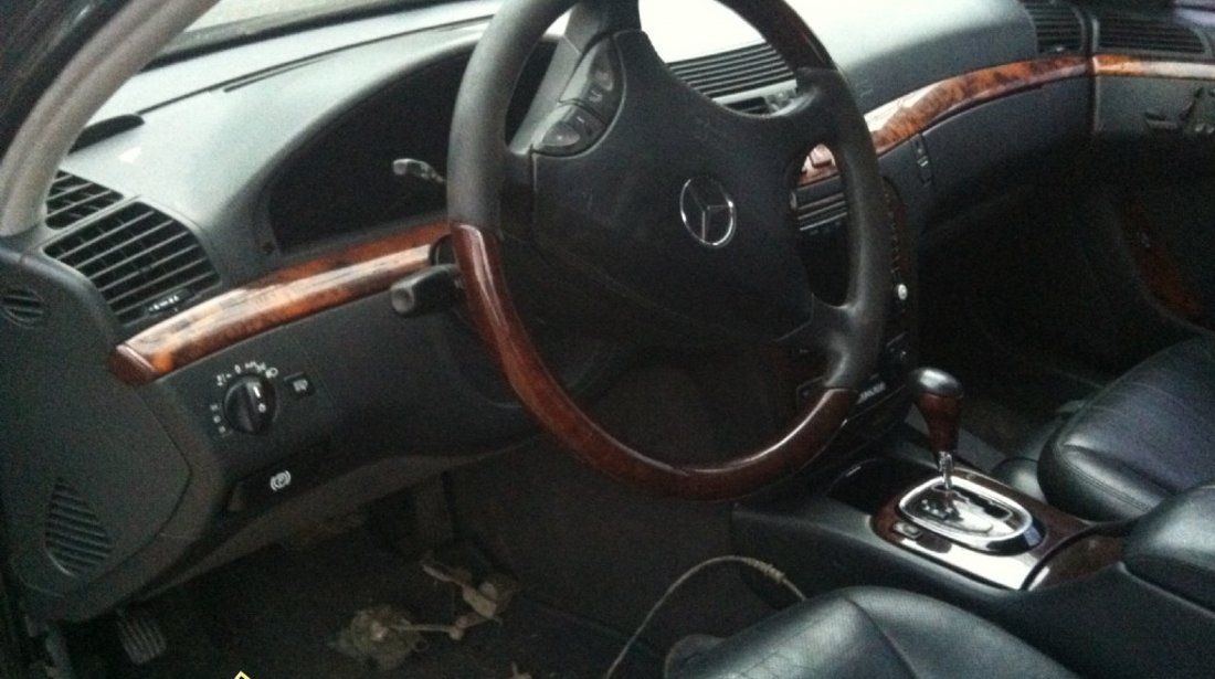 Interior piele neagra mercedes s classe w220