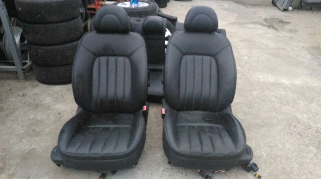 Interior piele neagra, Peugeot 407, fabr. 2004 - 2010