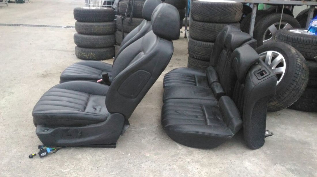 Interior piele neagra, Peugeot 407, fabr. 2004 - 2010