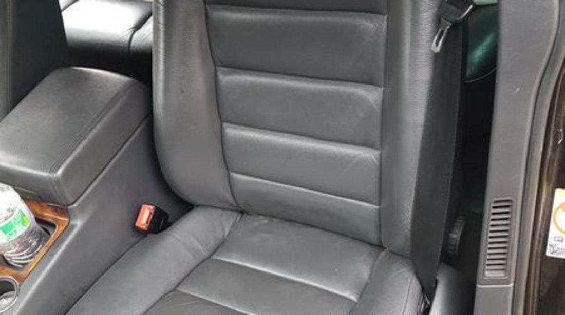 Interior Piele Neagra Scaun Scaune cu Incalzire si Bancheta cu Spatar VW Touareg 7L 2002 - 2010