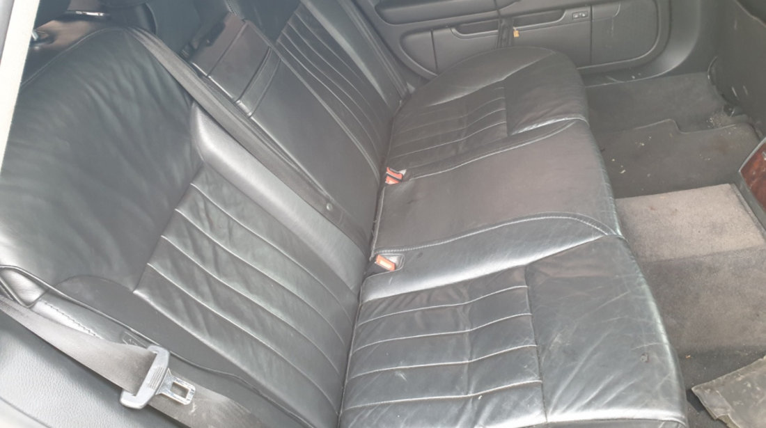 Interior Piele Neagra Scaun Scaune Fata Stanga Dreapta si Bancheta cu Spatar Audi A8 D3 2003 - 2010