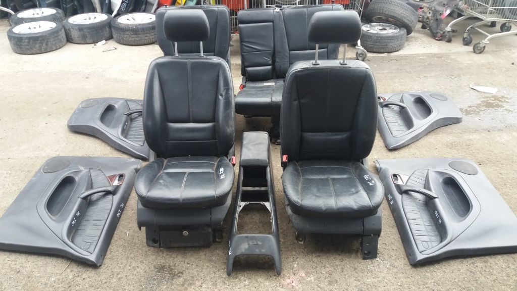 Interior piele negru Mercedes Benz M-Class ML270, W163, an.fabr.2003