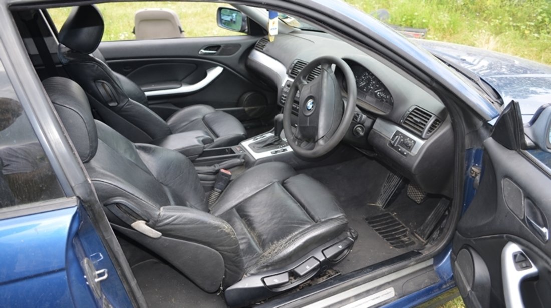 Interior RECARO BMW E46 Coupe piele neagra + fete usi