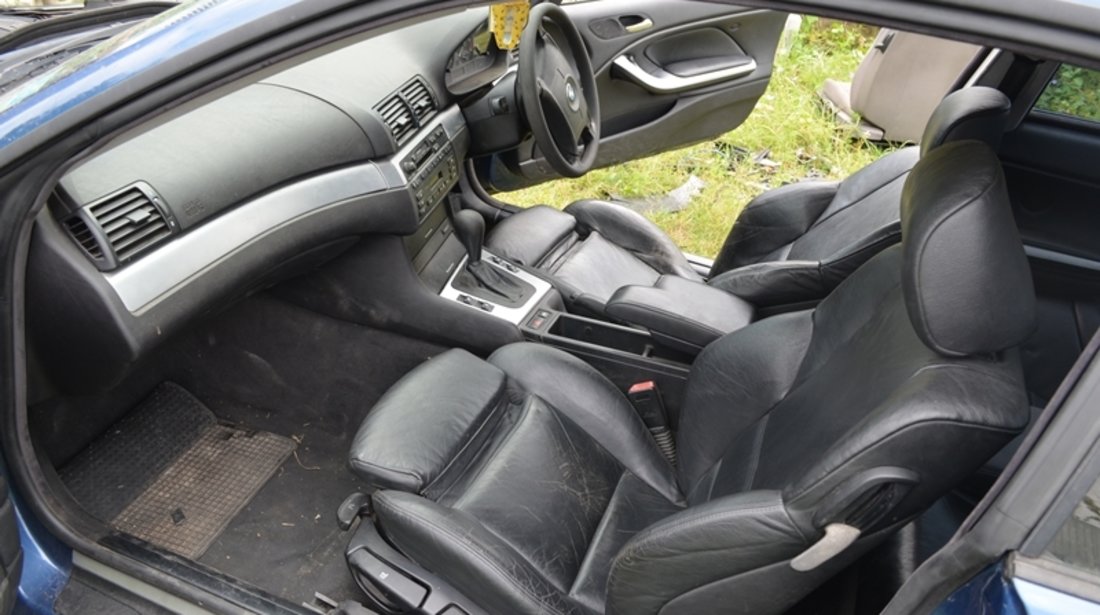 Interior RECARO BMW E46 Coupe piele neagra + fete usi