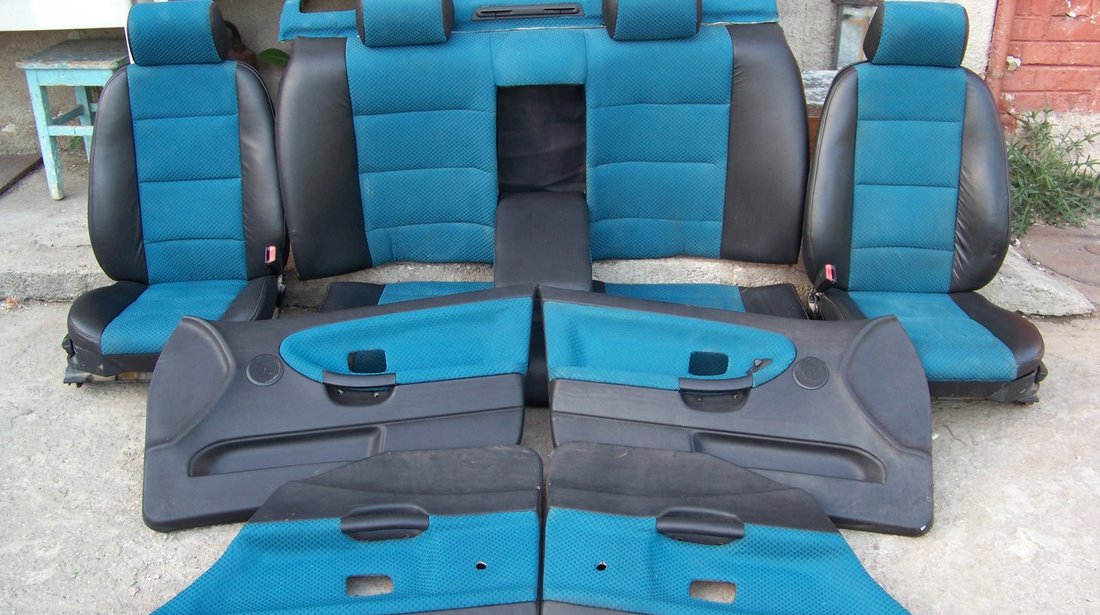 Interior scaune banchete fete de usi semi piele bmw e36 berlina