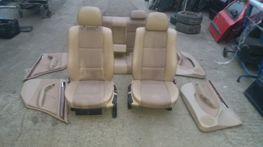 Interior semipiele crem BMW Seria 3, E46, an 2002