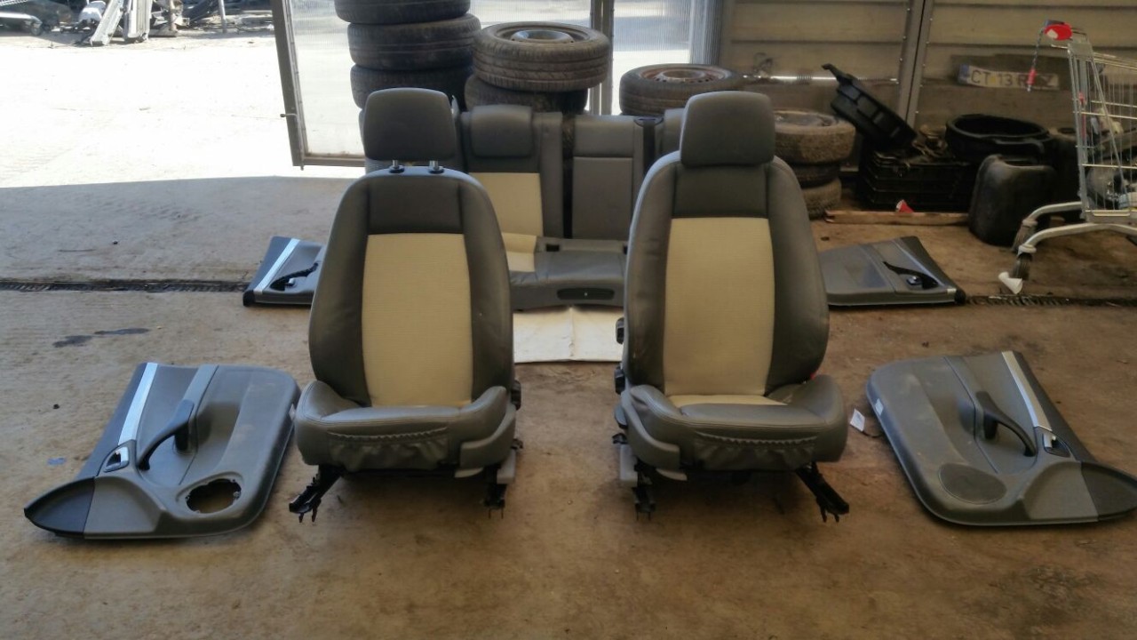 Interior semipiele gri Saab 9-3, an fabr