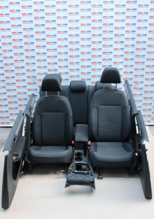 Interior textil negru cu incalzire Volkswagen Jetta 6 facelift 2014-2018