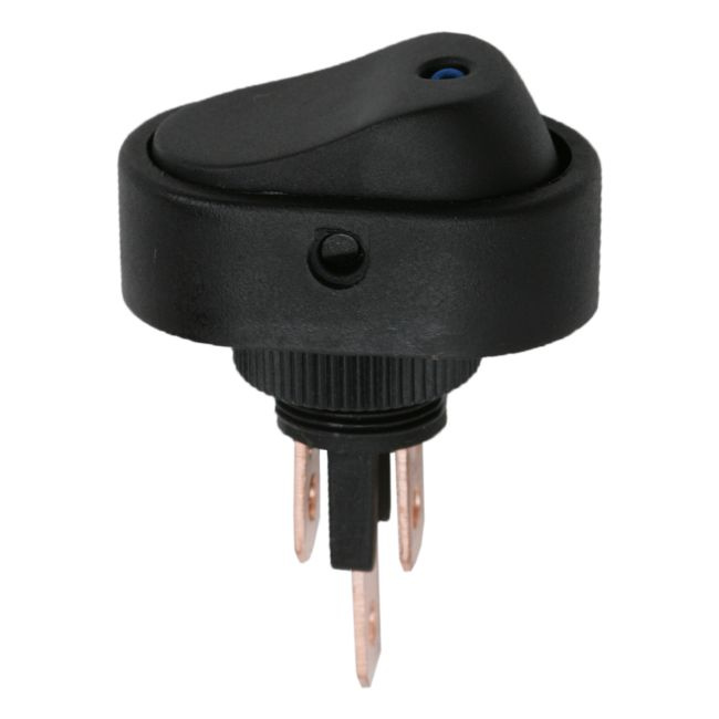 Interupator basculant 1 circuit 20A-12VDC OFF-ON, cu LED albastru 09047KE