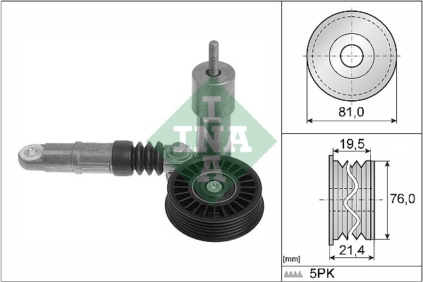 Intinzator curea, curea distributie (534001410 INA) AUDI,SKODA,VW,VW (FAW)