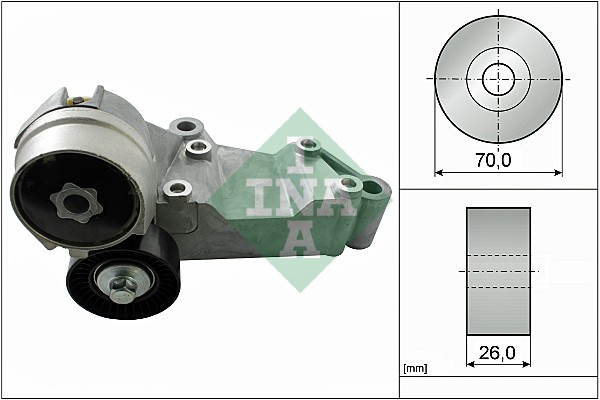 Intinzator curea, curea distributie (534014610 INA) FORD
