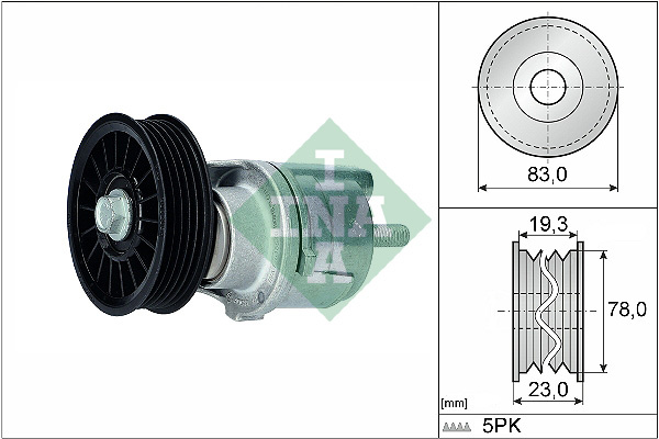 Intinzator curea, curea distributie (534018510 INA) AUDI,VW