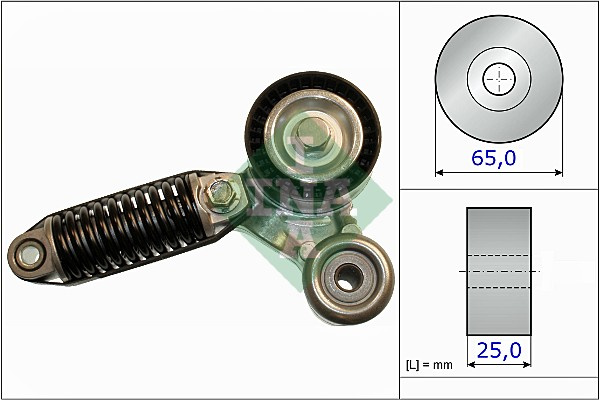 Intinzator curea, curea distributie (534031410 INA) Citroen