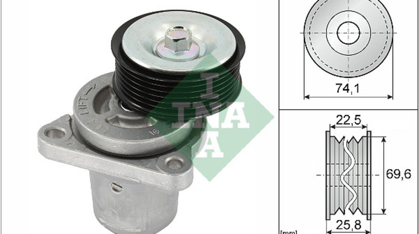 Intinzator curea, curea distributie (534040610 INA) MAZDA,MAZDA (FAW)