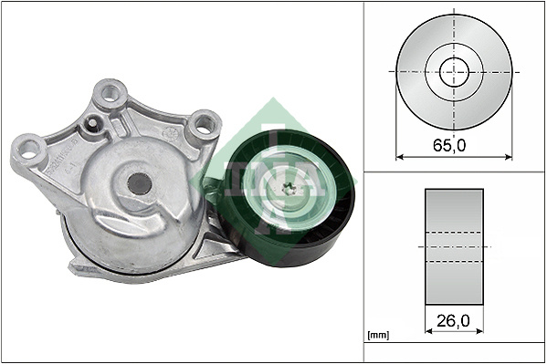 Intinzator curea, curea distributie (534042810 INA) Citroen,DS,PEUGEOT