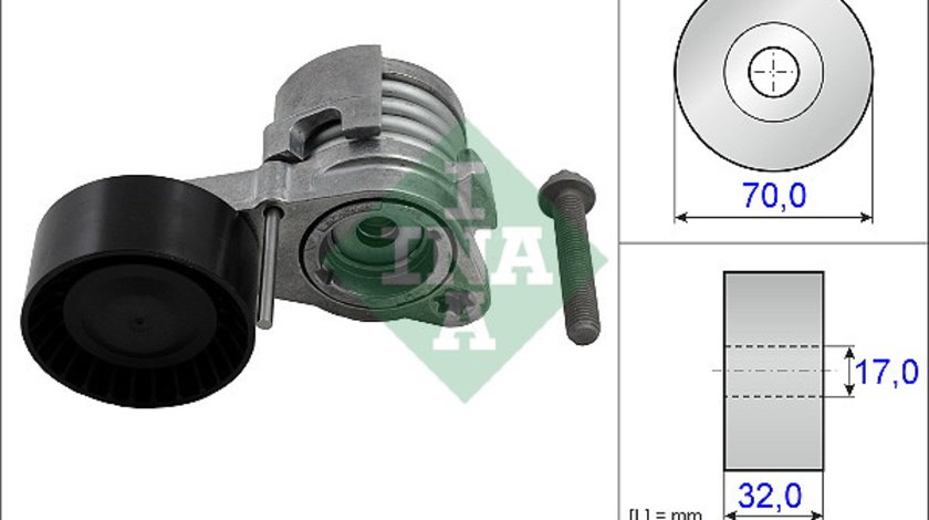 Intinzator curea, curea distributie (534043210 INA) BMW,BMW (BRILLIANCE)