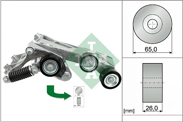 Intinzator curea, curea distributie (534044610 INA) MERCEDES-BENZ