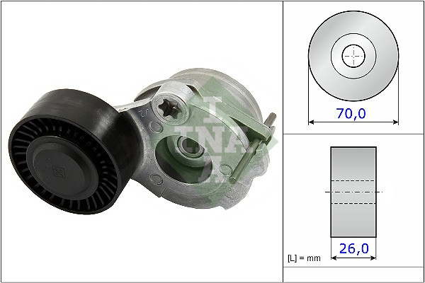 Intinzator curea, curea distributie (534047010 INA) AUDI,PORSCHE,VW