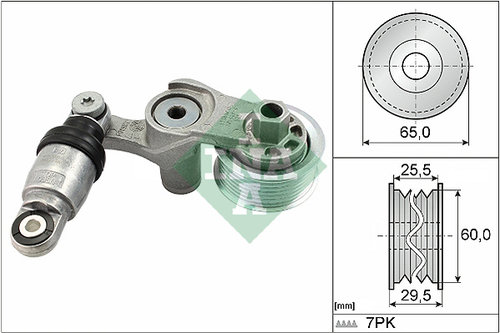Intinzator curea, curea distributie (534058610 INA) HONDA