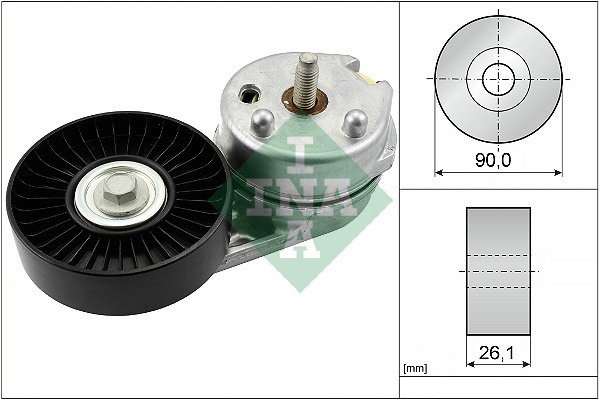 Intinzator curea, curea distributie (534066810 INA) LAND ROVER