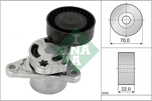 Intinzator curea, curea distributie (534070910 INA) MERCEDES-BENZ