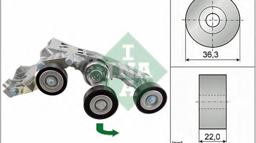 Intinzator curea, curea distributie MERCEDES A-CLASS (W169) (2004 - 2012) INA 534 0338 10 piesa NOUA