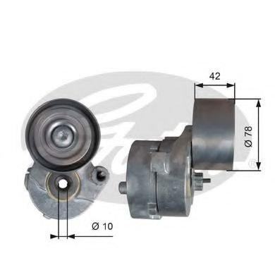 Intinzator curea, curea distributie MERCEDES VARIO autobasculanta (1996 - 2016) GATES T38560 piesa N...