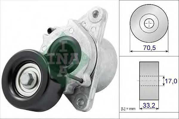 Intinzator curea, curea distributie NISSAN NAVARA platou / sasiu (D40) (2008 - 2016) INA 534 0435 10 piesa NOUA