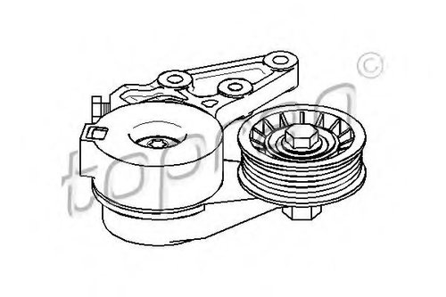 Intinzator curea, curea distributie VW BORA (1J2) (1998 - 2005) TOPRAN 109 804 piesa NOUA